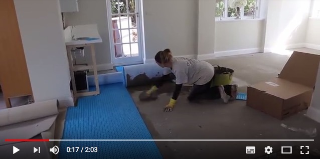 Vario PRO underfloor heating system installation