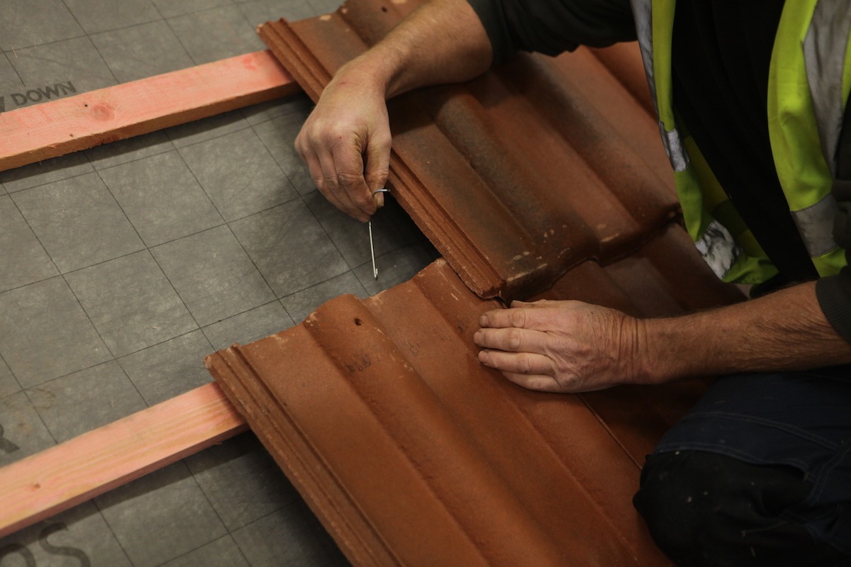 roof tiles blown off