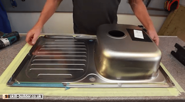 cut your worktop for an inset sink