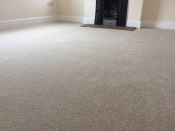 Carpeted floor