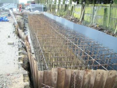 Steel structure before WEB