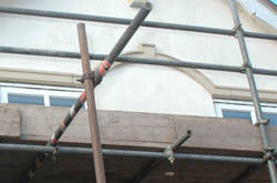 scaffolding fixings dropped