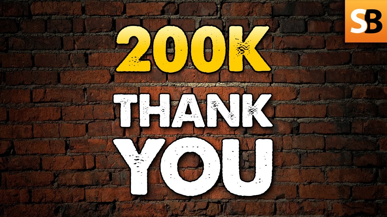 200K! A Big Thank You Message from Team SB