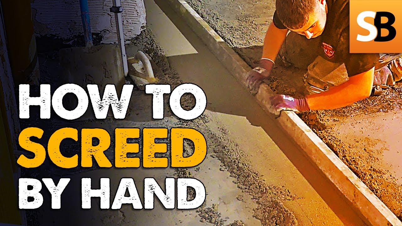 How to Screed a Floor by Hand