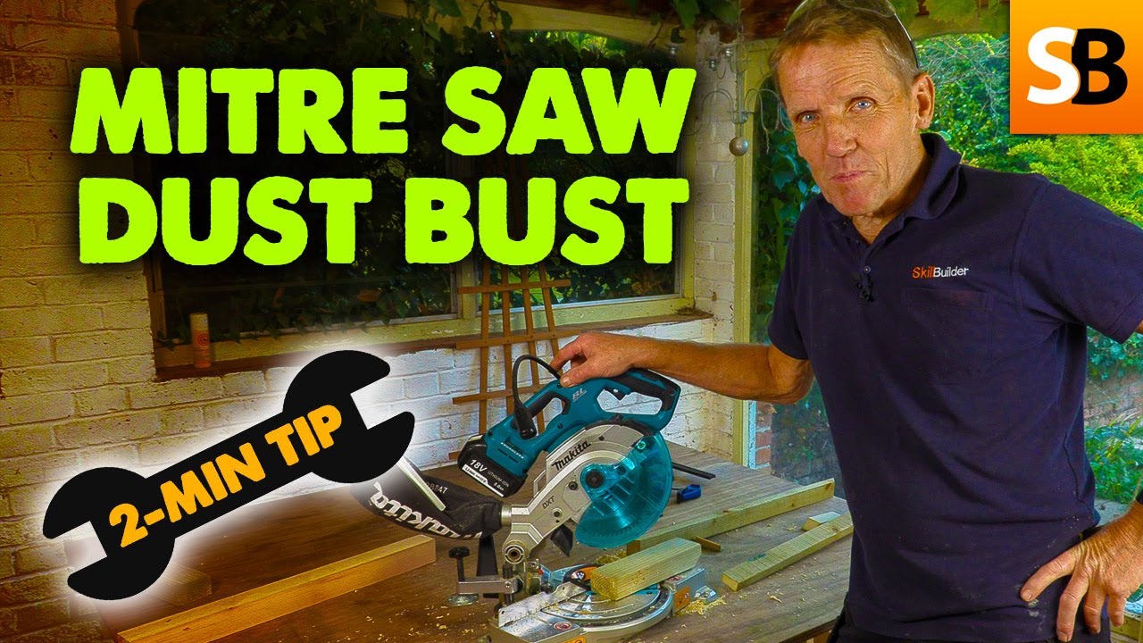 Mitre Saw Dust Bust ~ 2-Minute Tip