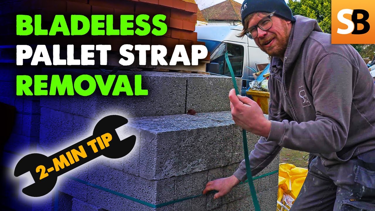 Bladeless Pallet Strap Removal ~ 2-Minute Tip