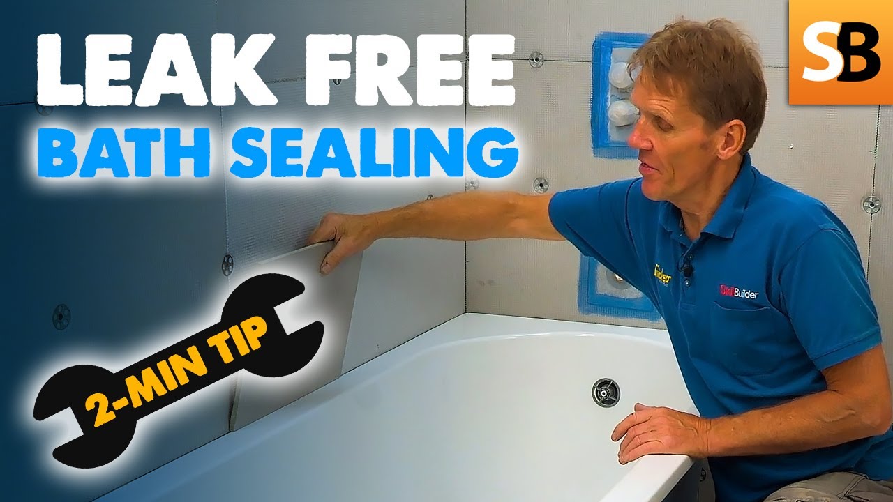 Sealing Around Your Bath to Stop Leaks ~ 2-Minute Tip