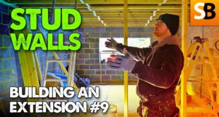 building the stud walls extension build 9 youtube thumbnail