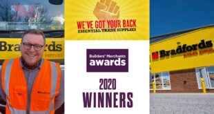 Bradfords Builders Merchants Awards 2020