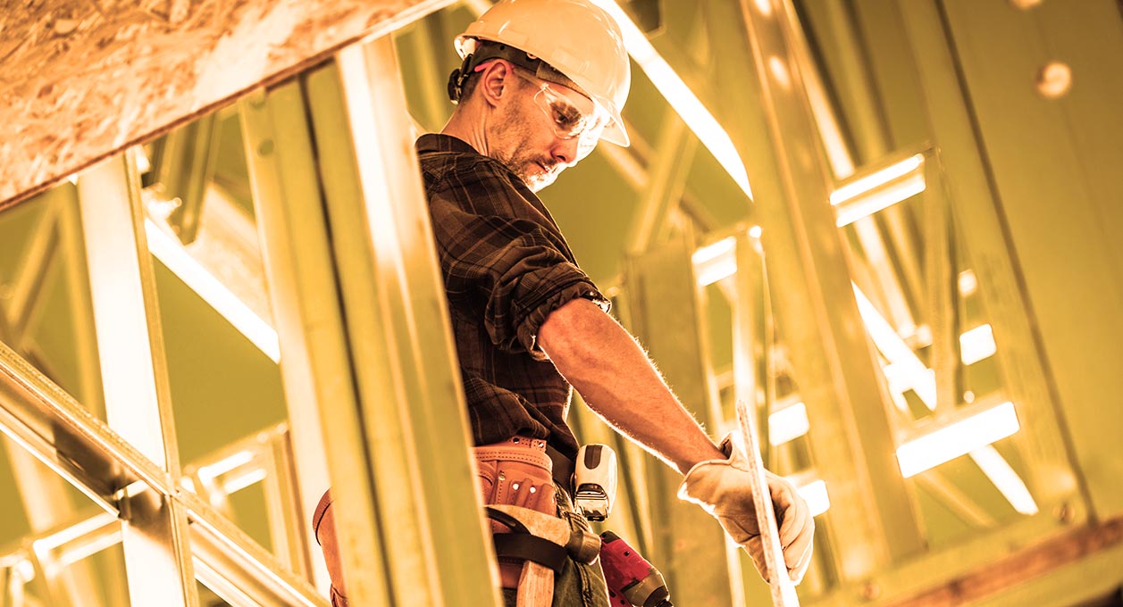 Worker and the Construction