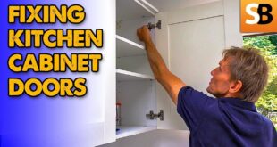 how to fix wonky kitchen cabinet doors youtube thumbnail