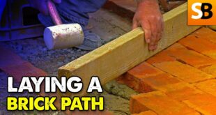 how to lay a real brick path with a laugh youtube thumbnail