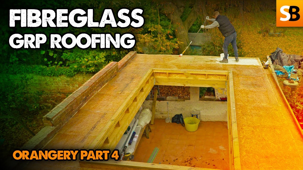 Laying a GRP Fibreglass Roof ~ Orangery #4