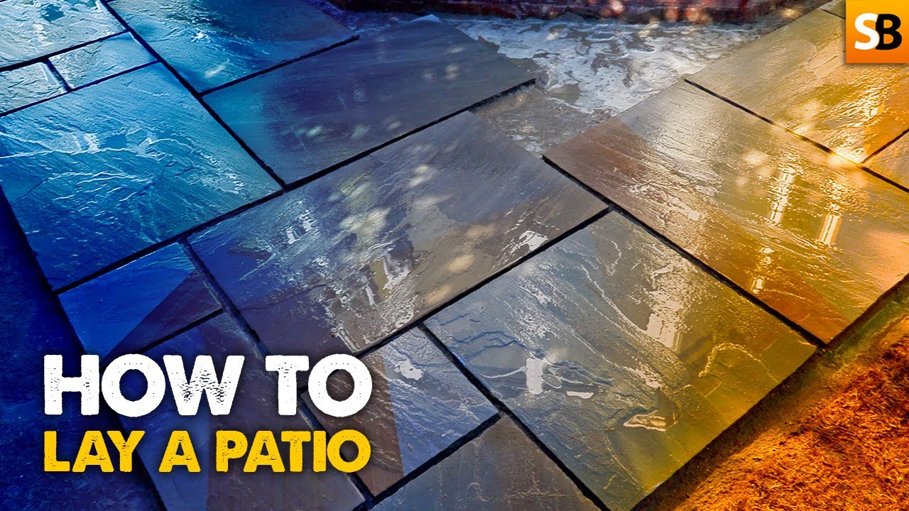 Patio Makeover ~ Decking out, Indian Sandstone in