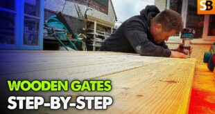 how to build diy wooden gates step by step youtube thumbnail