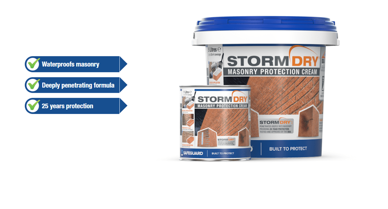 Stormdry Masonry Protection Cream from Safeguard Europe