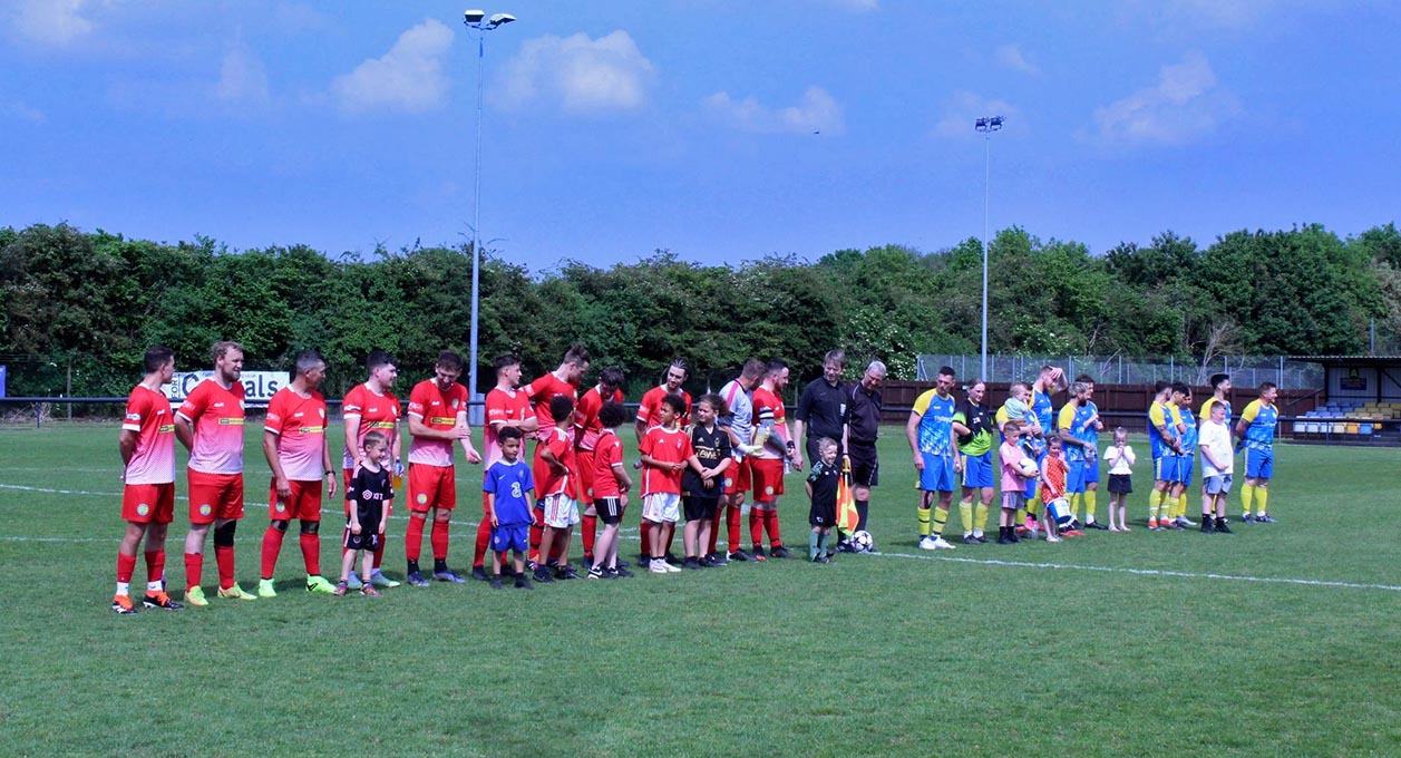 Carlton Town FC kick Off Jewson charity football