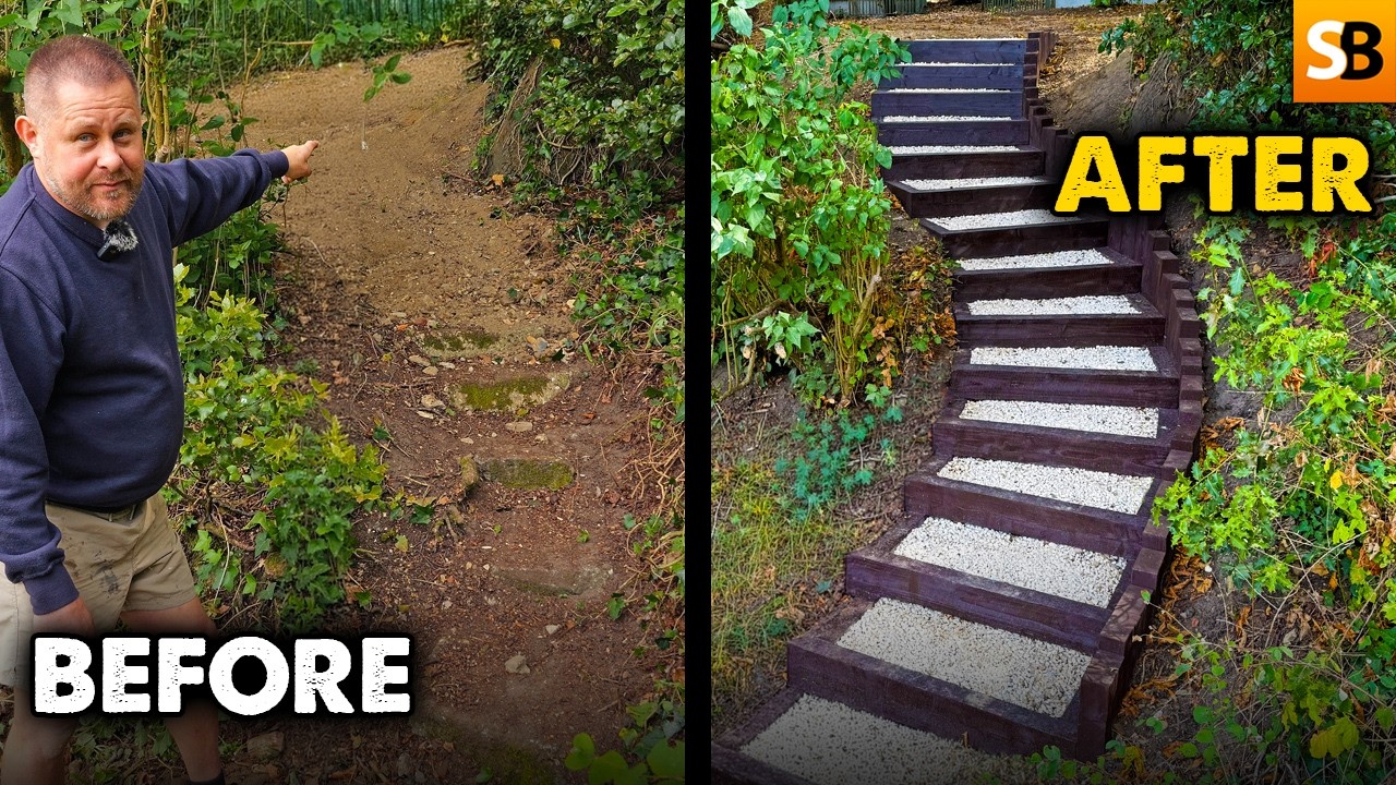 Railway Sleeper Steps ~ The Right Way To Build Them